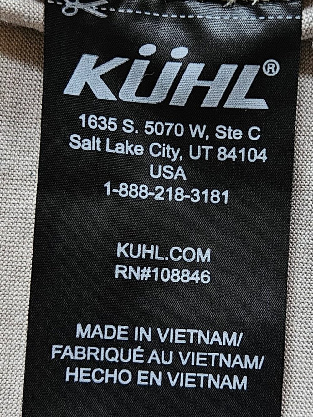 Kuhl Airspeed Mens 2XL Tan Long Sleeve Hiking Button Up Shirt Mesh Vent 7191 - Picture 13 of 15